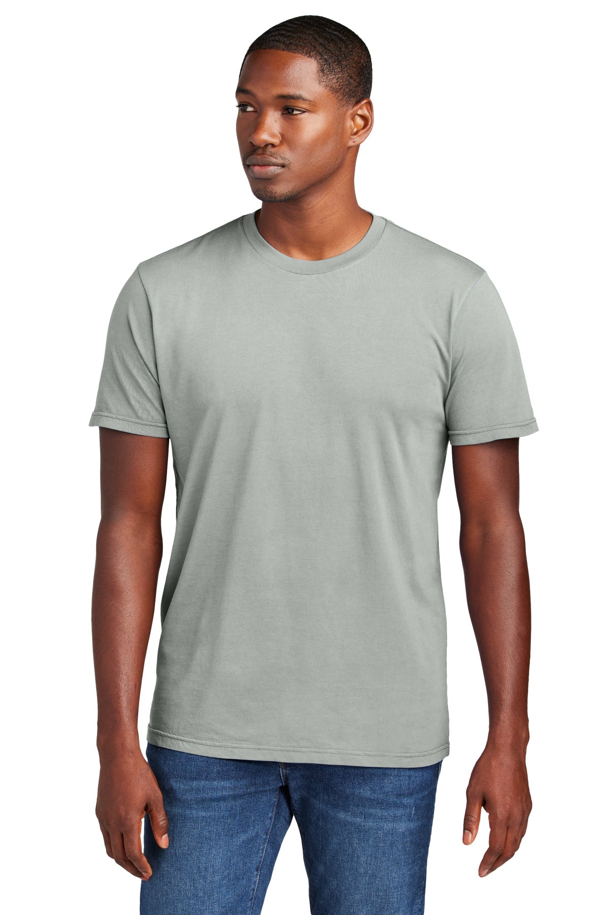 Front View of GustyGrey District Wash Tee DT2101