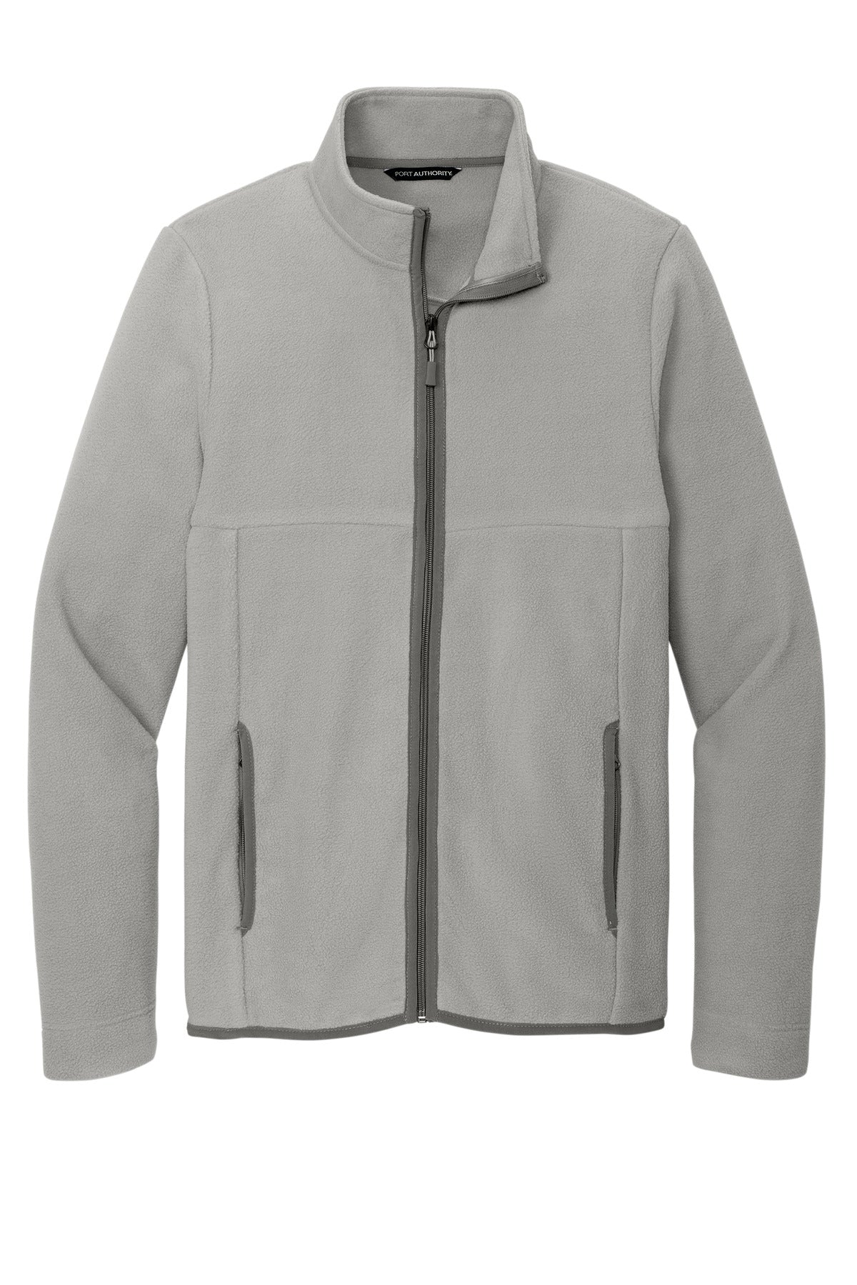 Front View of GustyGrey Port Authority Connection Fleece Jacket F110