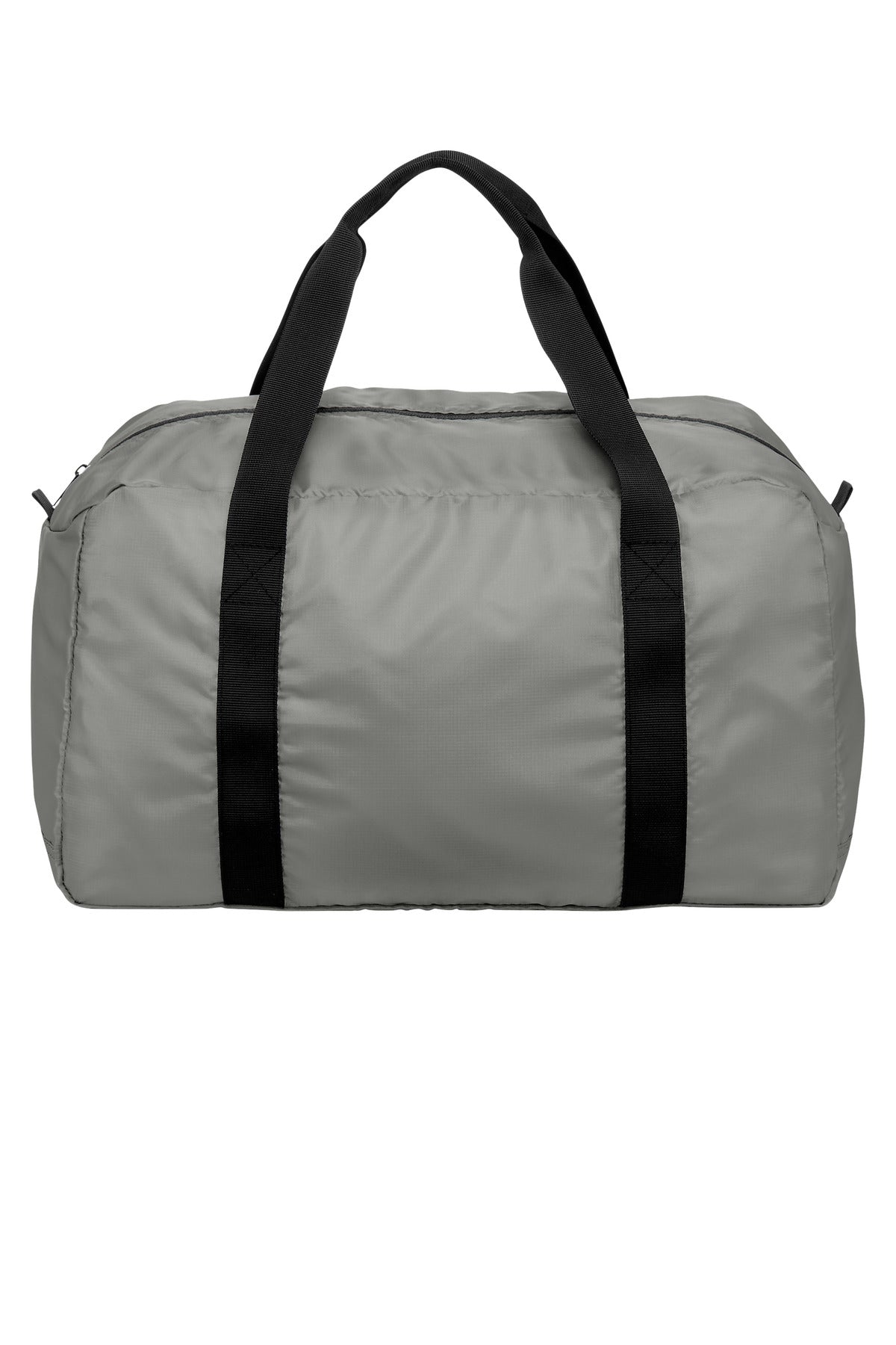 Front View of GustyGrey Port Authority Mini Ripstop Travel Duffel BG820