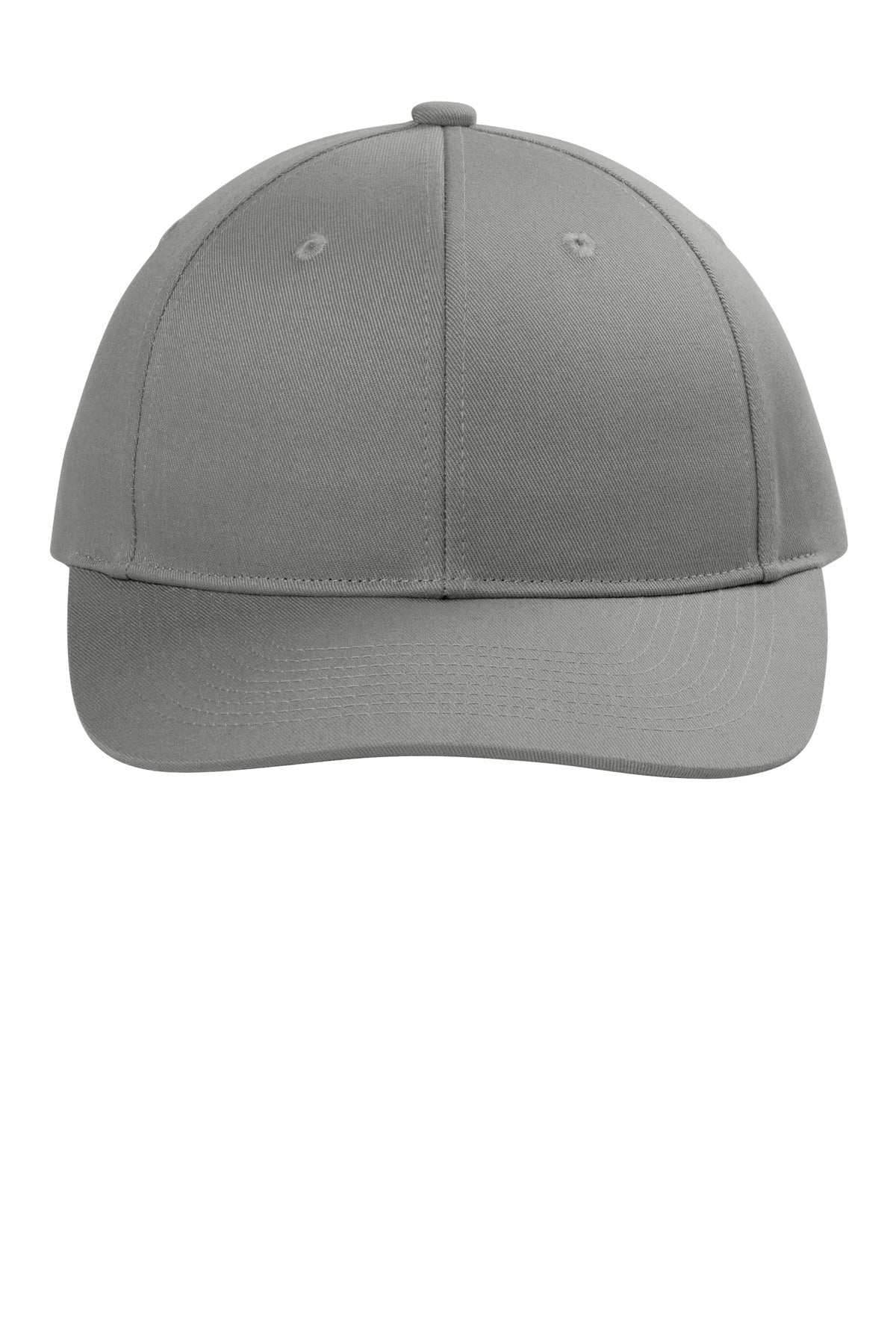 Front View of GustyGrey Port Authority Snapback Cap C118