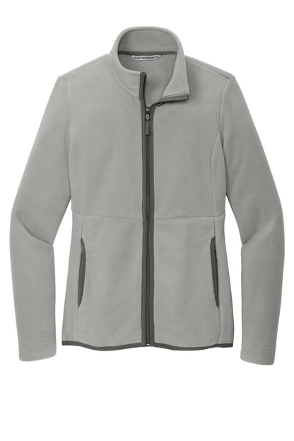 Front View of GustyGrey Port Authority Women's Connection Fleece Jacket L110
