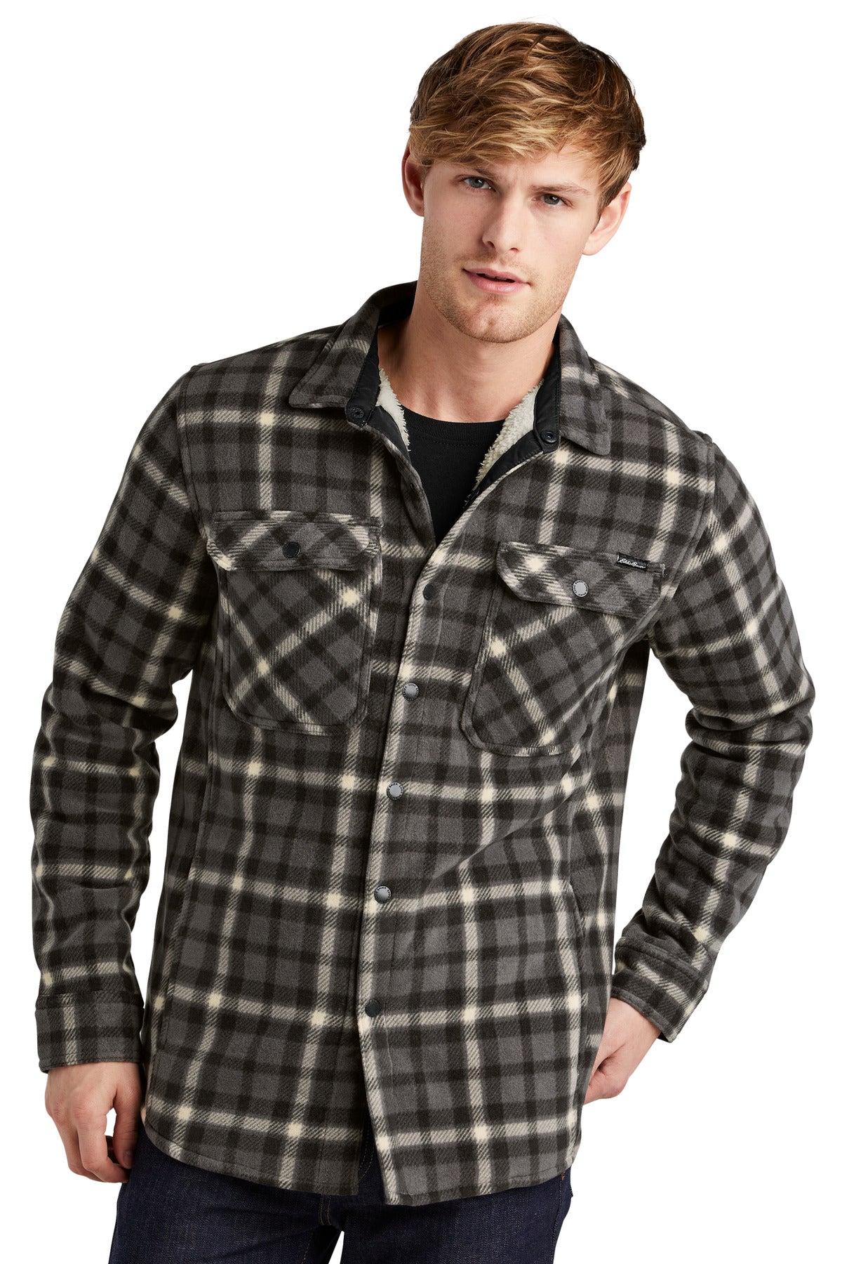 Front View of GyStl/Bone Eddie Bauer Woodland Shirt Jac EB228