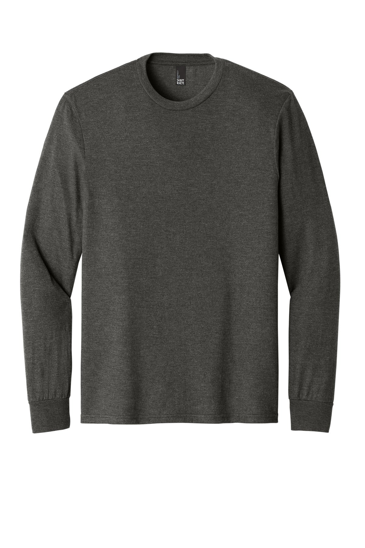 Front View of HtdChar District Perfect Tri Long Sleeve Tee . DM132