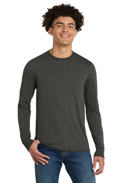 Front View of HtdChar District Perfect Tri Long Sleeve Tee . DM132