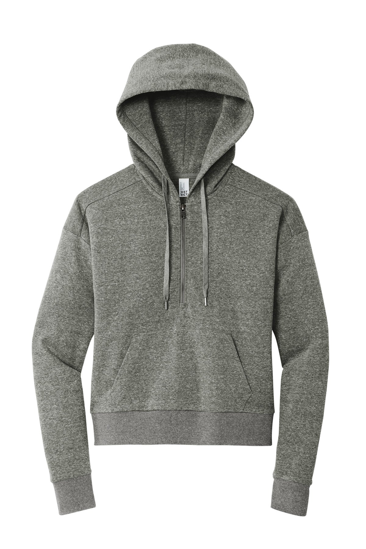 Front View of HtdChar District Women's Perfect Tri Fleece 1/2-Zip Pullover DT1311