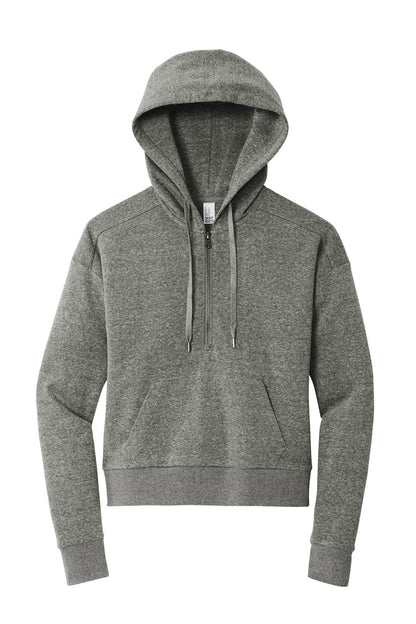 Front View of HtdChar District Women's Perfect Tri Fleece 1/2-Zip Pullover DT1311