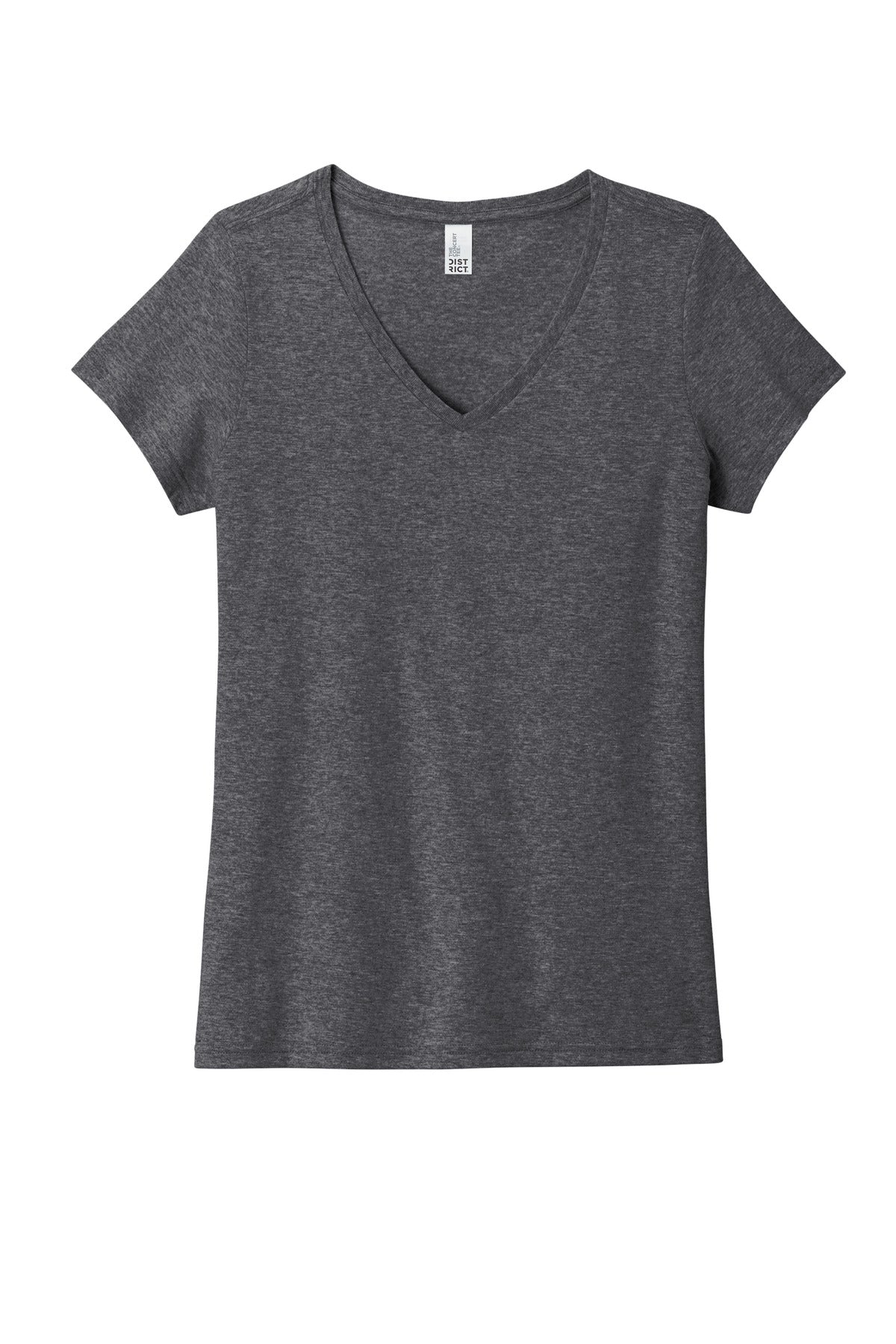Front View of HtdChar District Women's The Concert Tee V-Neck DT5002