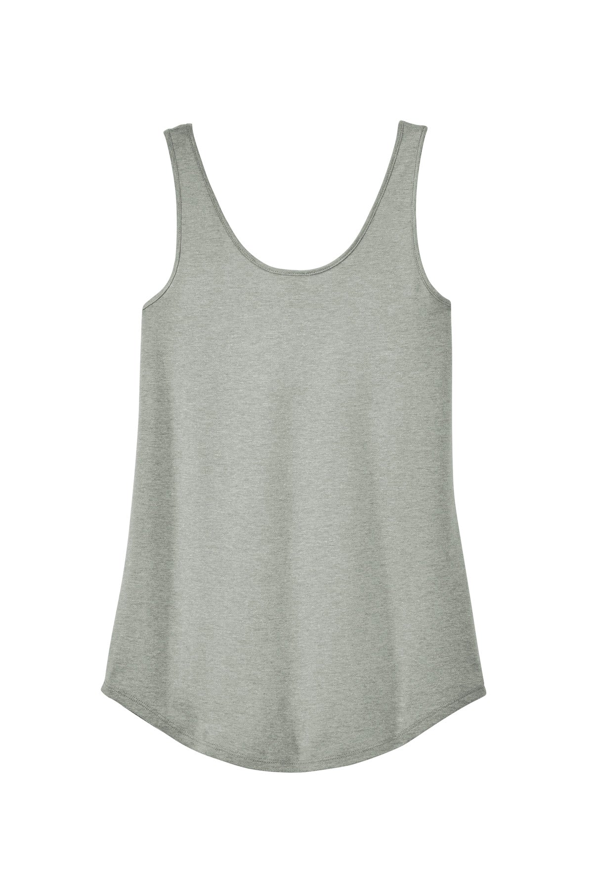 Front View of HtdGrey District Women's Perfect Tri Relaxed Tank DT151