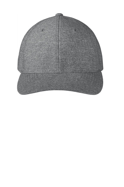 Front View of Hthr Grey Port Authority Flexfit 110 Performance Snapback Cap C301
