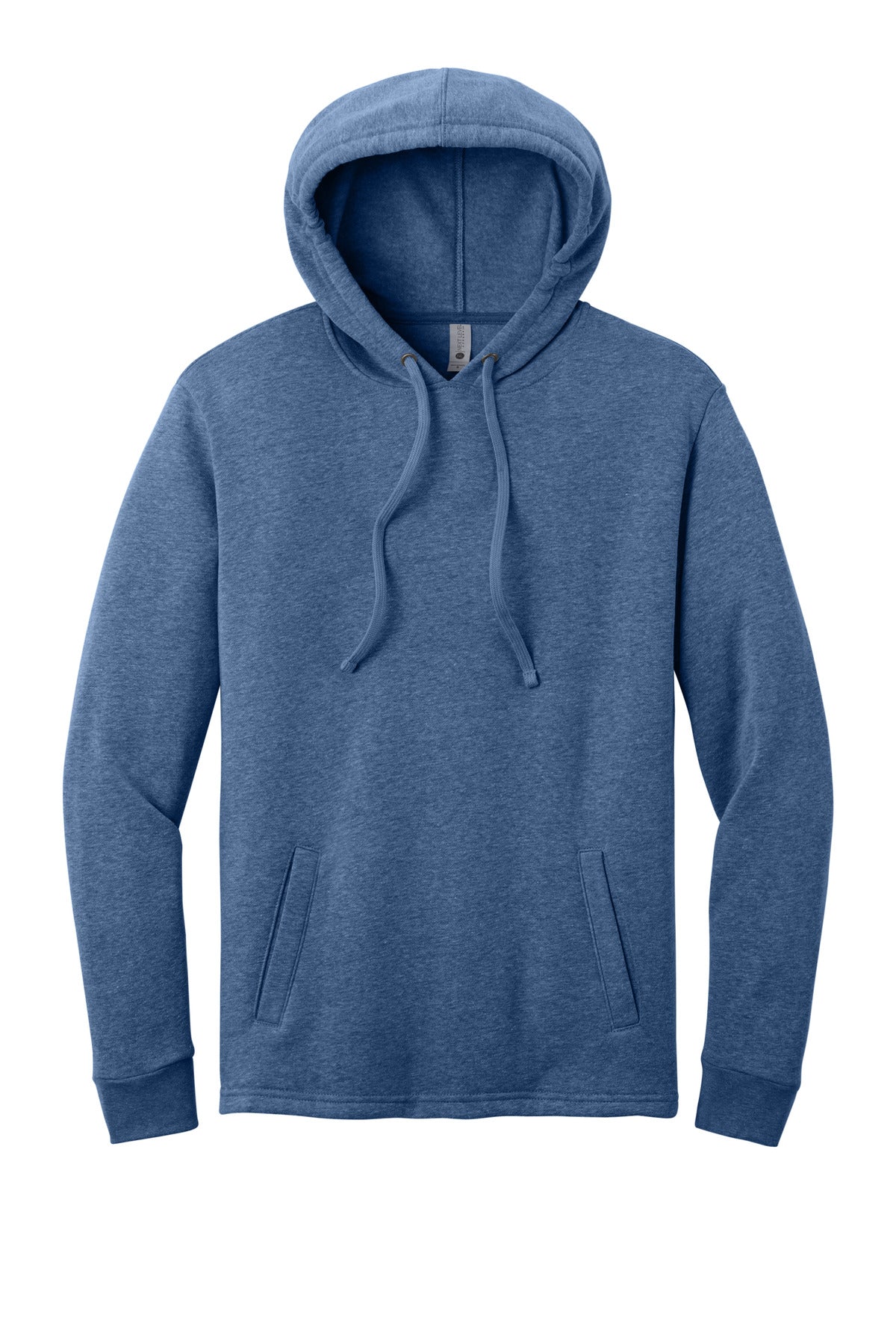 Front View of HthrBayBlu Next Level Apparel Adult Malibu Pullover Hoodie. NL9300