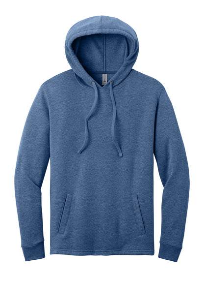 Front View of HthrBayBlu Next Level Apparel Adult Malibu Pullover Hoodie. NL9300
