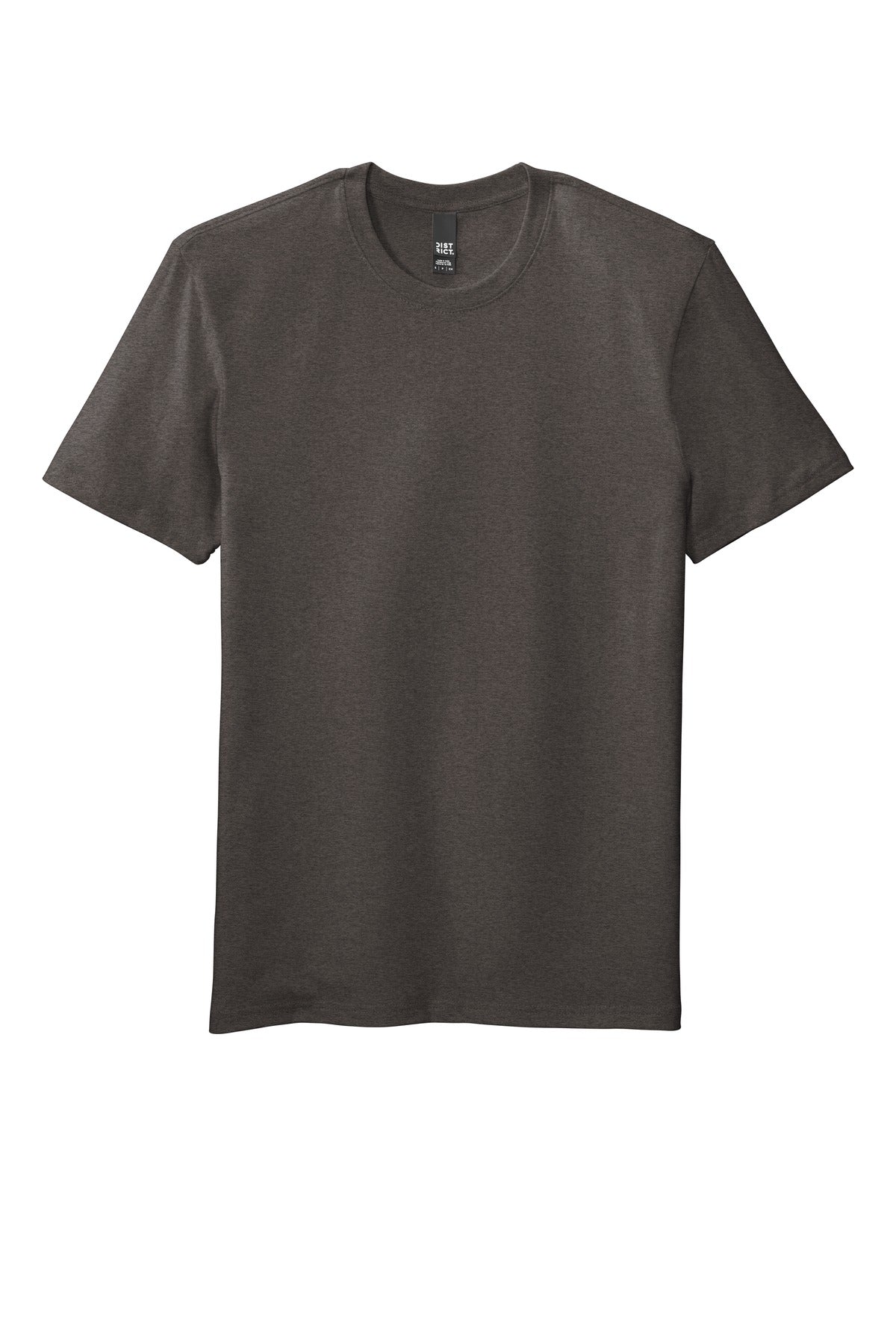 Front View of Hthrd Charcoal District Flex Tee DT7500