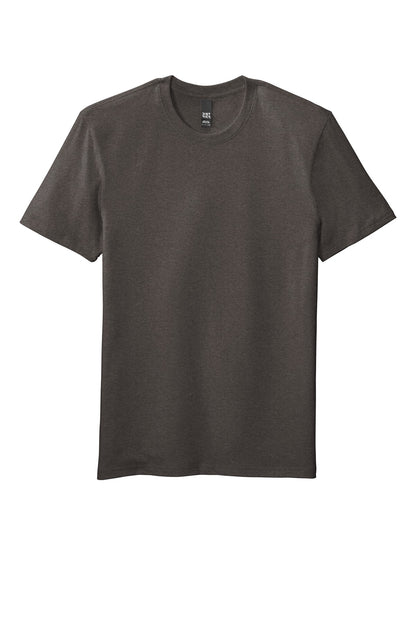 Front View of Hthrd Charcoal District Flex Tee DT7500
