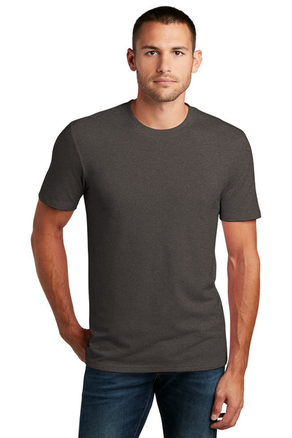 Front View of Hthrd Charcoal District Flex Tee DT7500