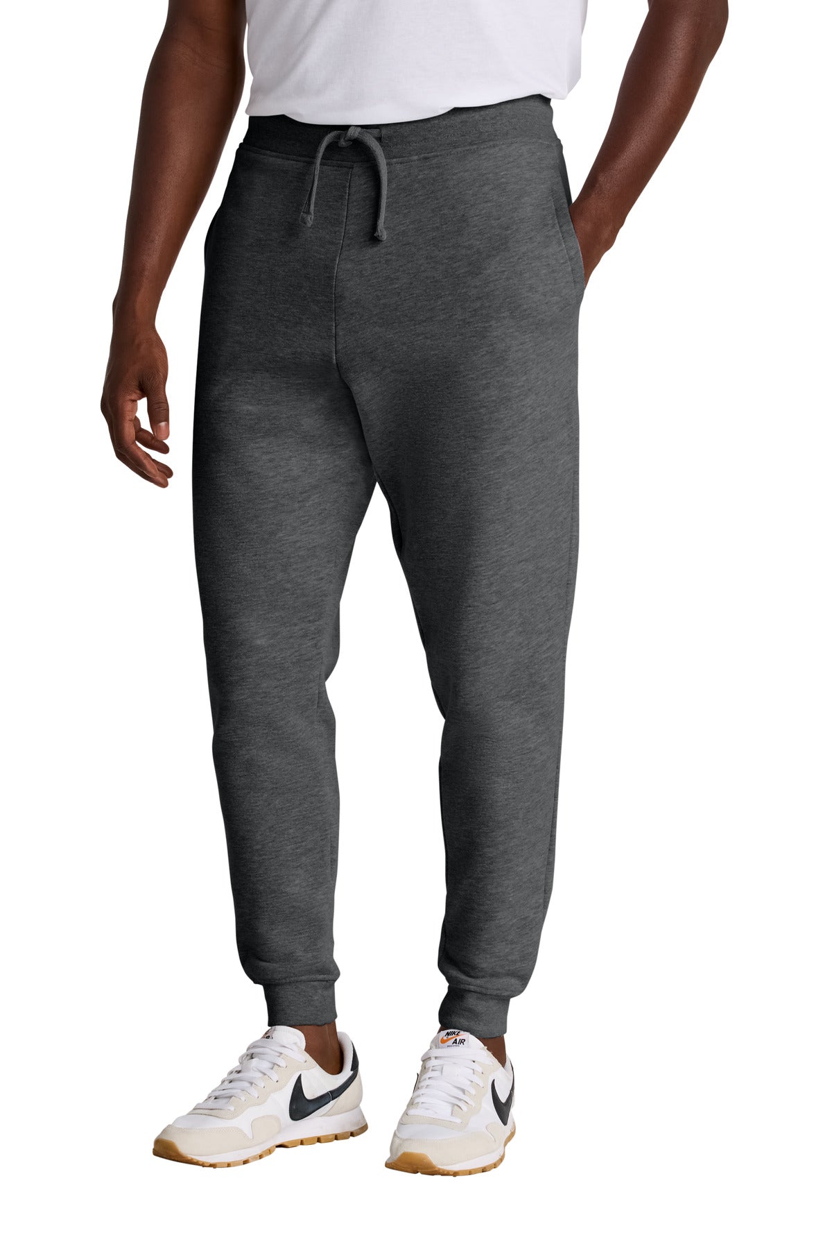 Front View of Hthrd Charcoal District V.I.T. Fleece Jogger DT6107