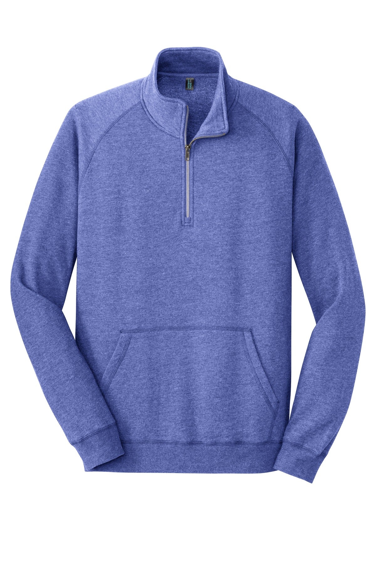 Front View of Hthrd Deep Roy District Lightweight Fleece 1/4-Zip. DM392