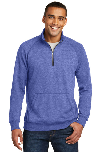 Front View of Hthrd Deep Roy District Lightweight Fleece 1/4-Zip. DM392