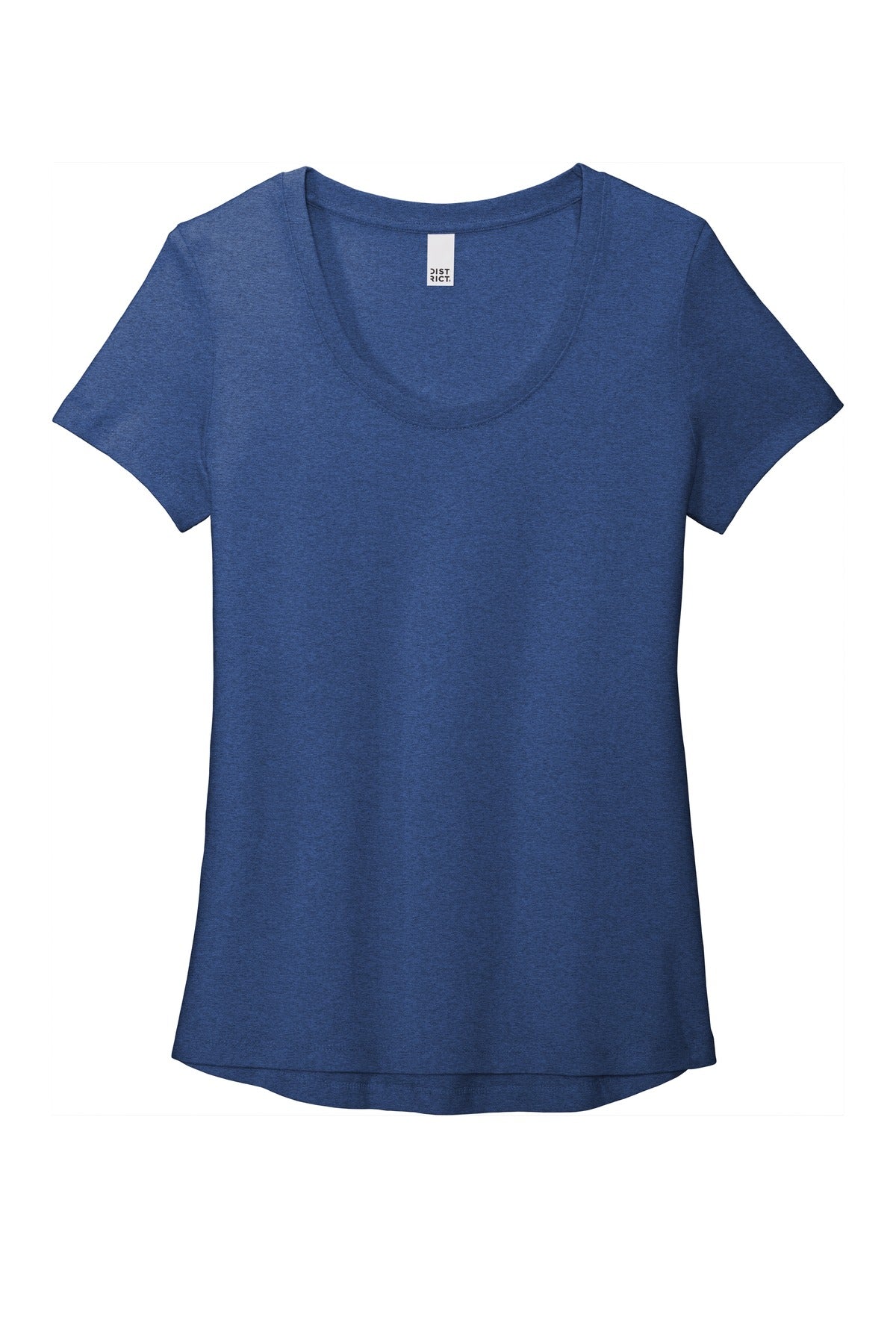 Front View of Hthrd Deep Roy District Women's Flex Scoop Neck Tee DT7501
