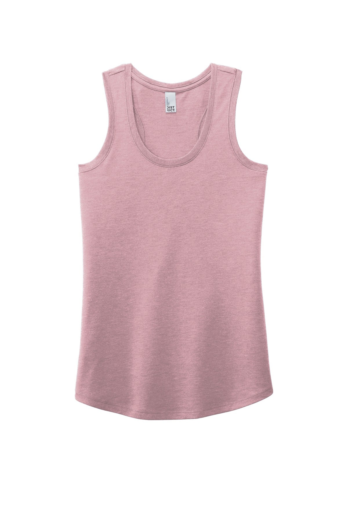 Front View of Hthrd Lavender District Women's Perfect Tri Racerback Tank. DM138L