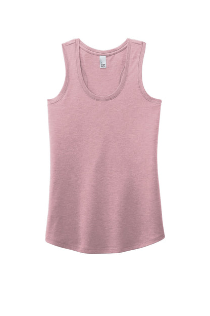 Front View of Hthrd Lavender District Women's Perfect Tri Racerback Tank. DM138L