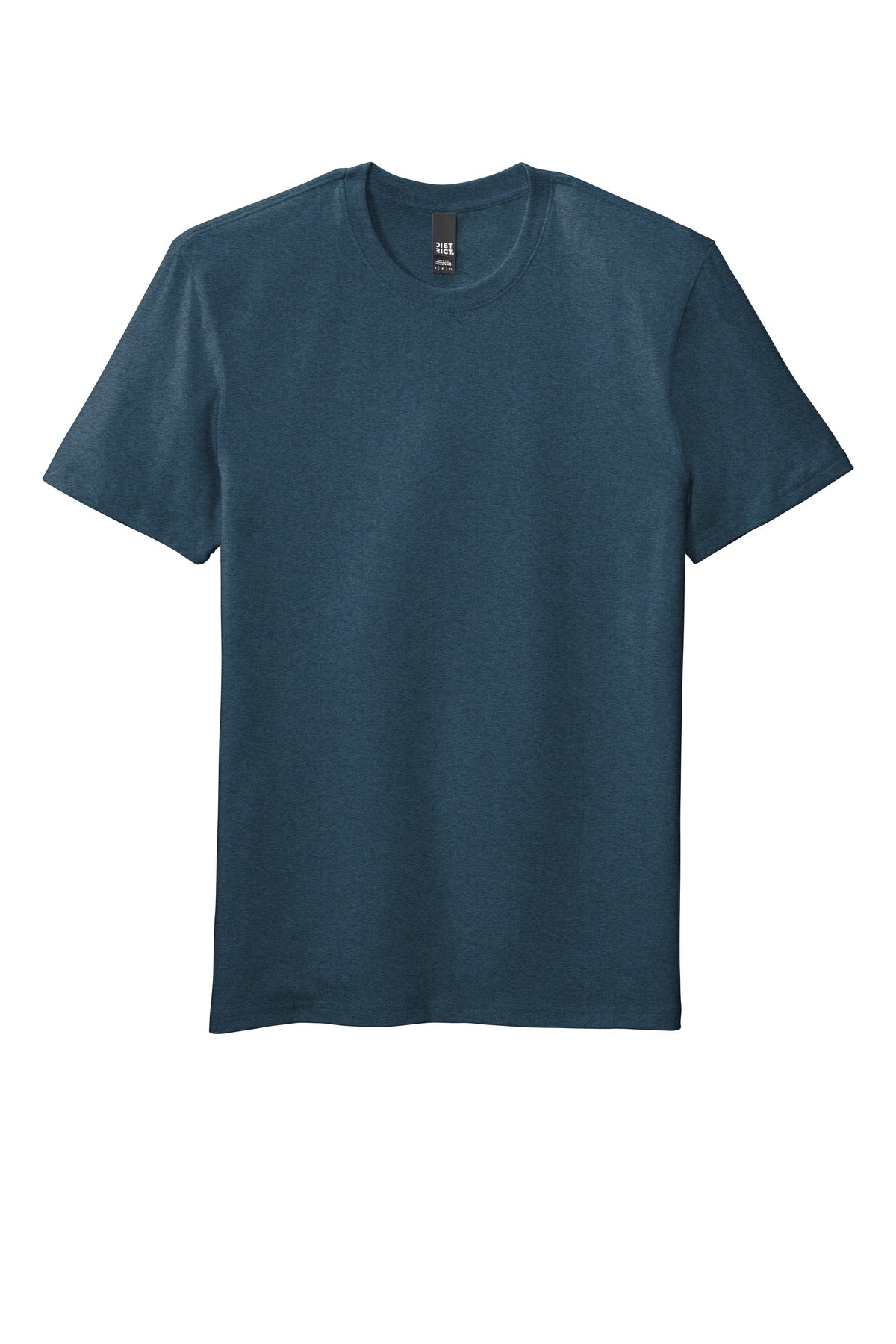 Front View of Hthrd Neptn Bl District Flex Tee DT7500