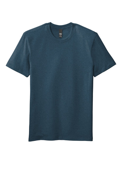 Front View of Hthrd Neptn Bl District Flex Tee DT7500