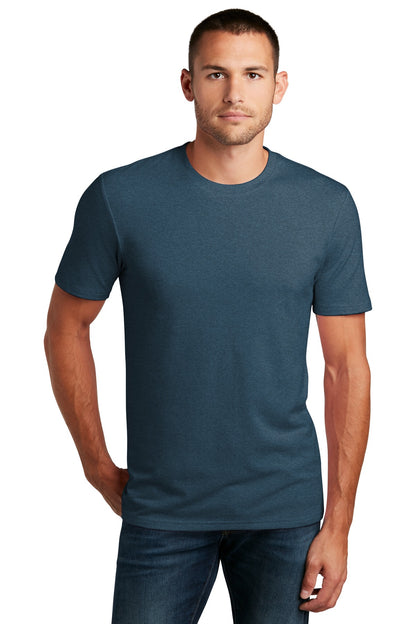 Front View of Hthrd Neptn Bl District Flex Tee DT7500