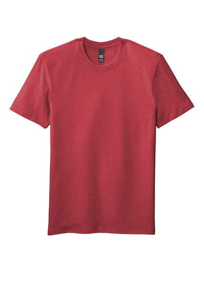 Front View of Hthrd Red District Flex Tee DT7500
