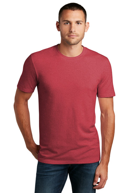 Front View of Hthrd Red District Flex Tee DT7500
