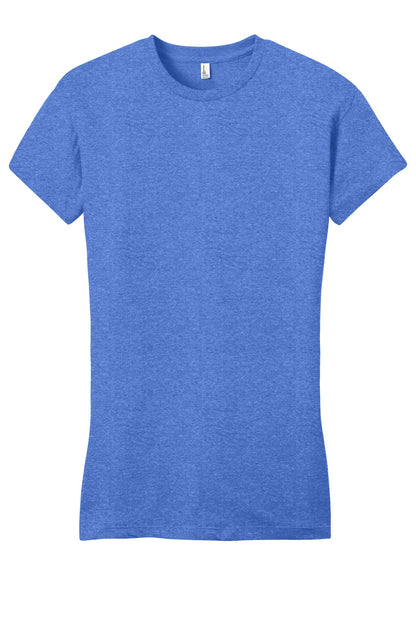 Front View of Hthrd Royal District Women's Fitted Very Important Tee . DT6001