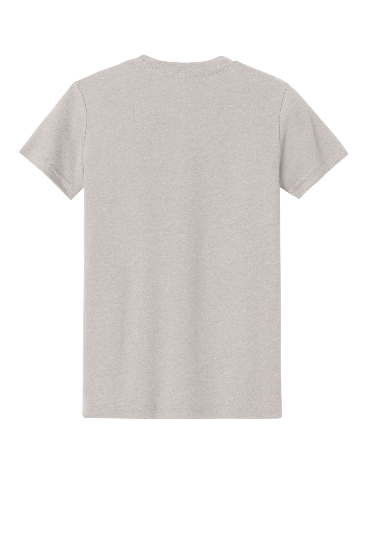 Front View of HthrDust BELLA+CANVAS Youth Heather CVC Tee BC3001YCVC