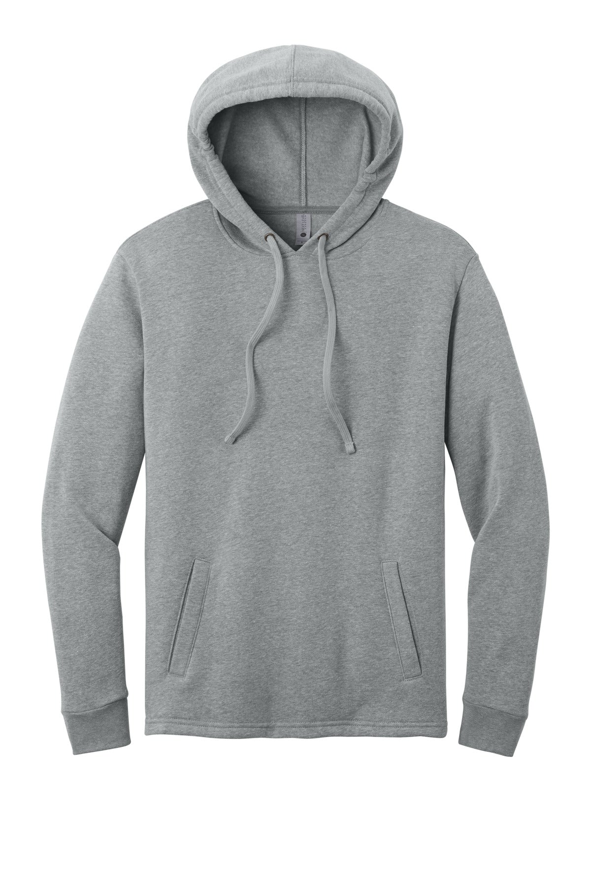 Front View of HthrGray Next Level Apparel Adult Malibu Pullover Hoodie. NL9300