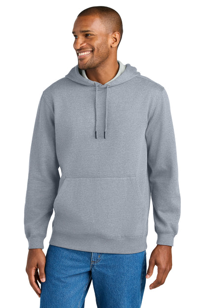 Front View of HthrGrey CornerStone Tough Fleece Pullover Hoodie CSF630