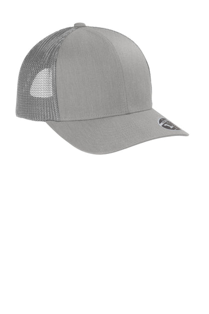 Front View of HthrGrey TravisMathew Cruz Trucker Cap. TM1MU423