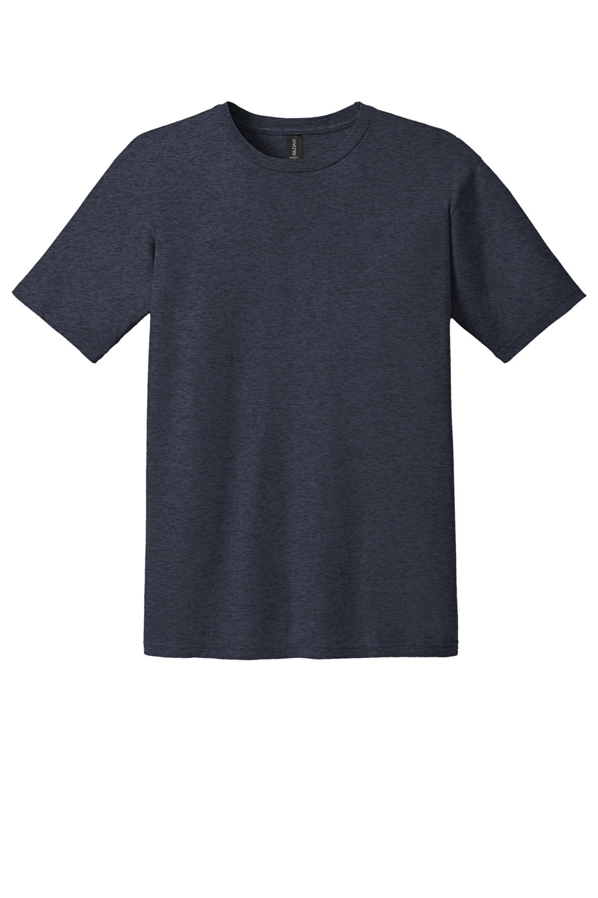 Front View of HthrNavy Gildan 100% Ring Spun Cotton T-Shirt. 980