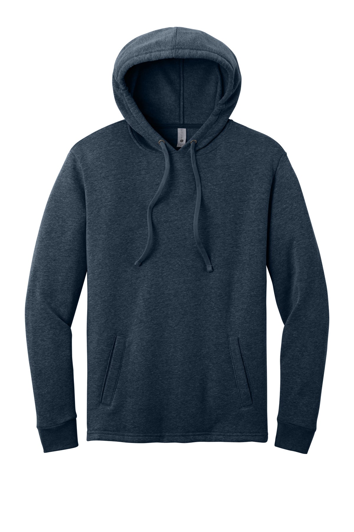 Front View of HtMdntNavy Next Level Apparel Adult Malibu Pullover Hoodie. NL9300
