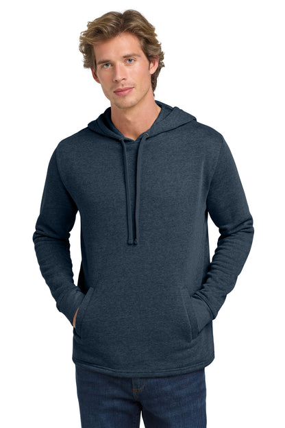 Front View of HtMdntNavy Next Level Apparel Adult Malibu Pullover Hoodie. NL9300