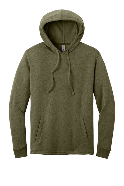 Front View of HtMltGrn Next Level Apparel Adult Malibu Pullover Hoodie. NL9300