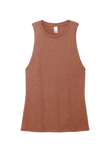 Front View of HtrdRusset District Women's Perfect Tri Muscle Tank DT153