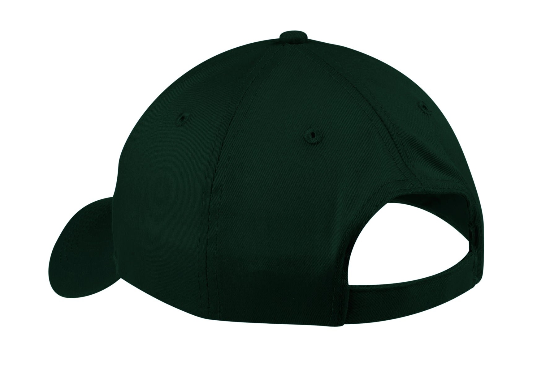 Front View of Hunter Port & Company Six-Panel Twill Cap. CP80