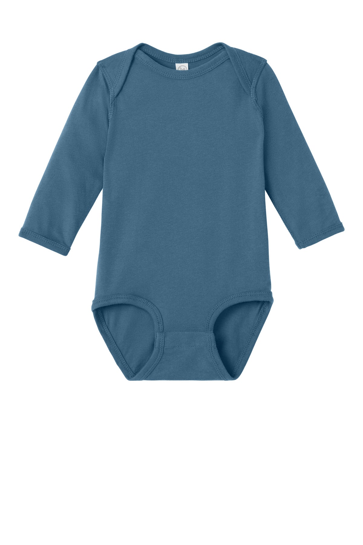 Front View of Indigo Rabbit Skins Infant Long Sleeve Jersey Bodysuit RS4421