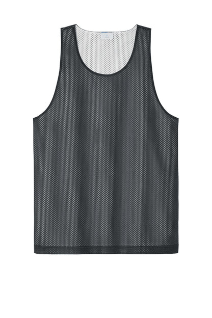 Front View of IrGy/White Sport-Tek PosiCharge Reversible Mesh Tank ST5000