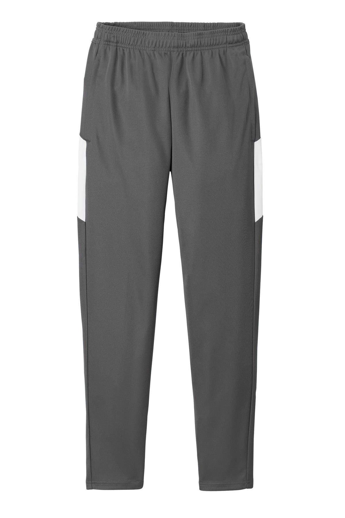 Front View of IrGy/White Sport-Tek Travel Pant PST800