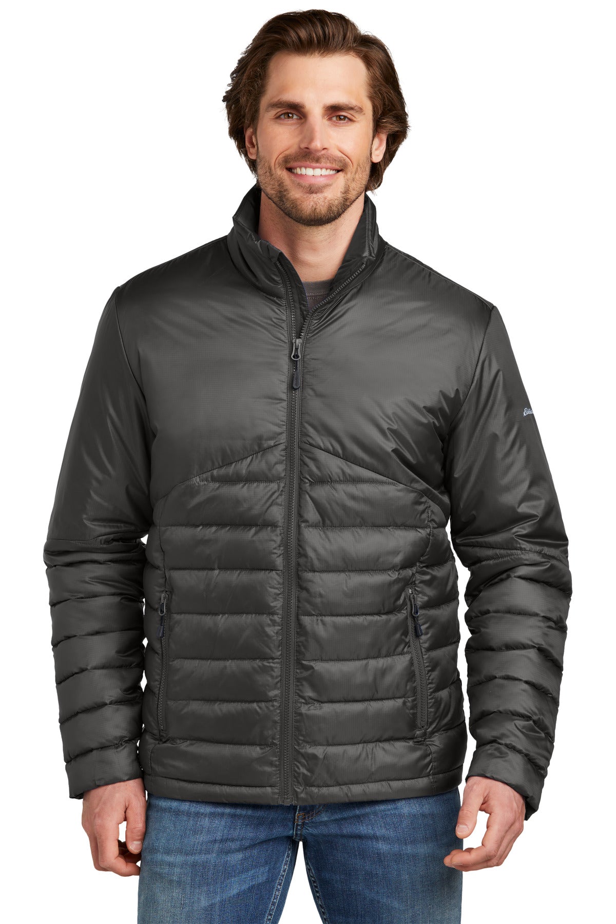 Front View of IronGate Eddie Bauer Quilted Jacket EB510