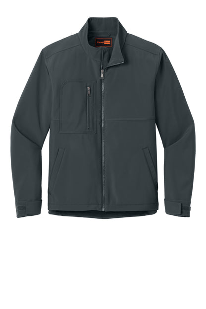 Front View of IronGrey CornerStone Workwear Soft Shell CSJ70