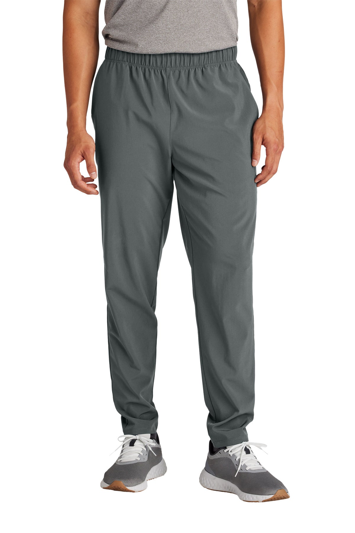 Front View of IronGrey Sport-Tek Repeat Pant PST485