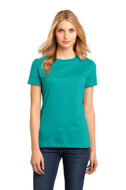 Front View of Jade District Women's Perfect Weight Tee. DM104L