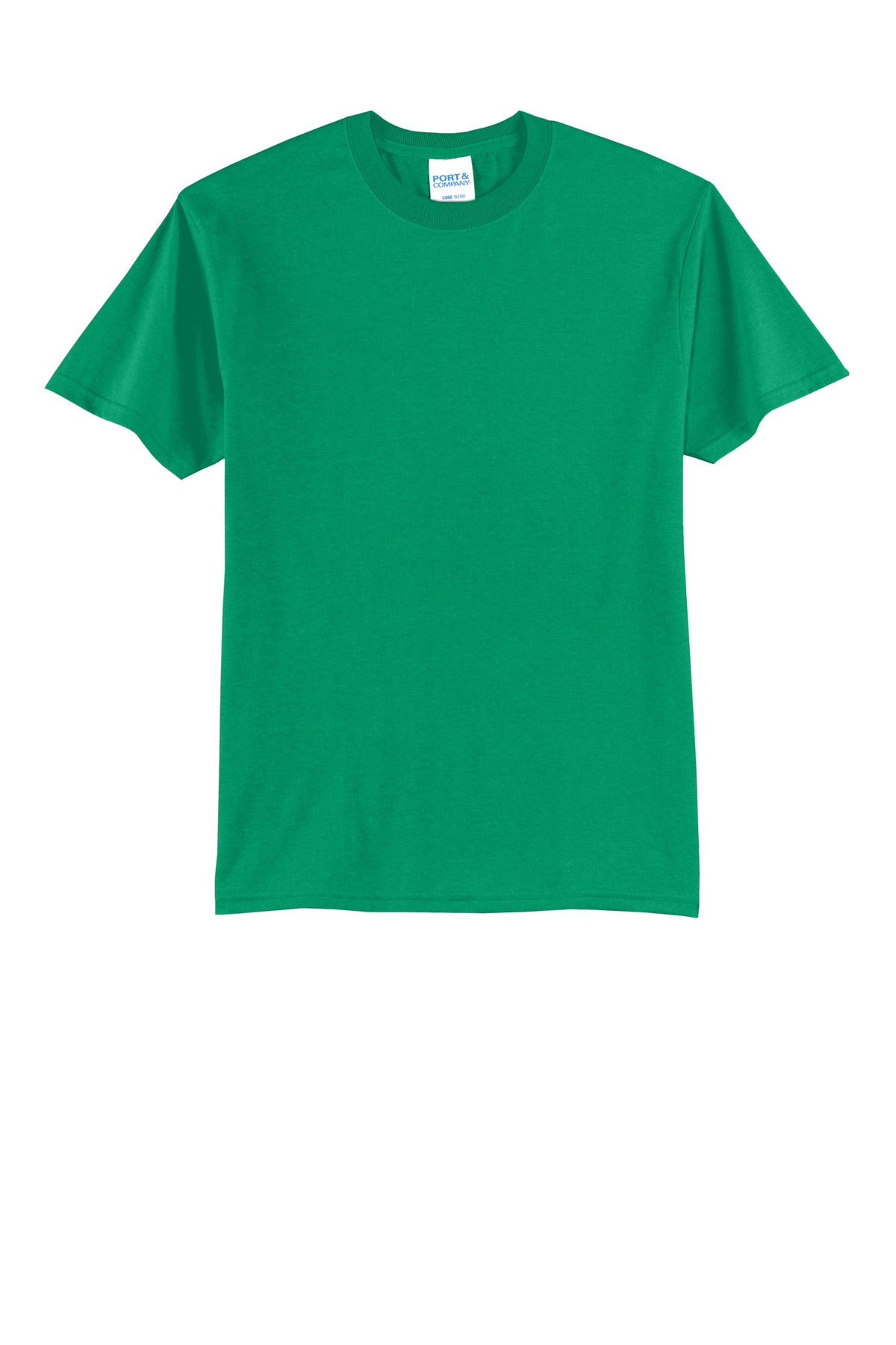 Front View of Kelly Port & Company Tall Core Blend Tee. PC55T