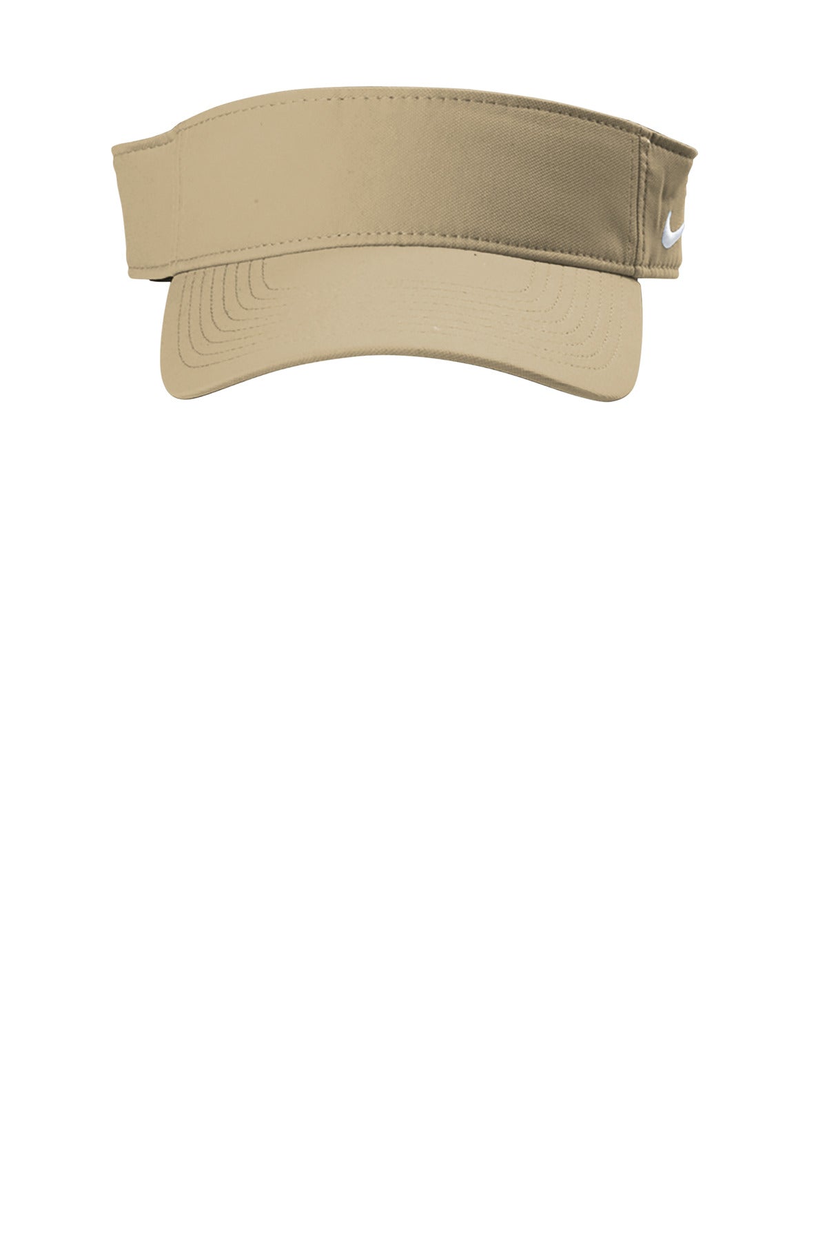 Front View of Khaki Nike Dri-FIT Team Performance Visor NKFB5675