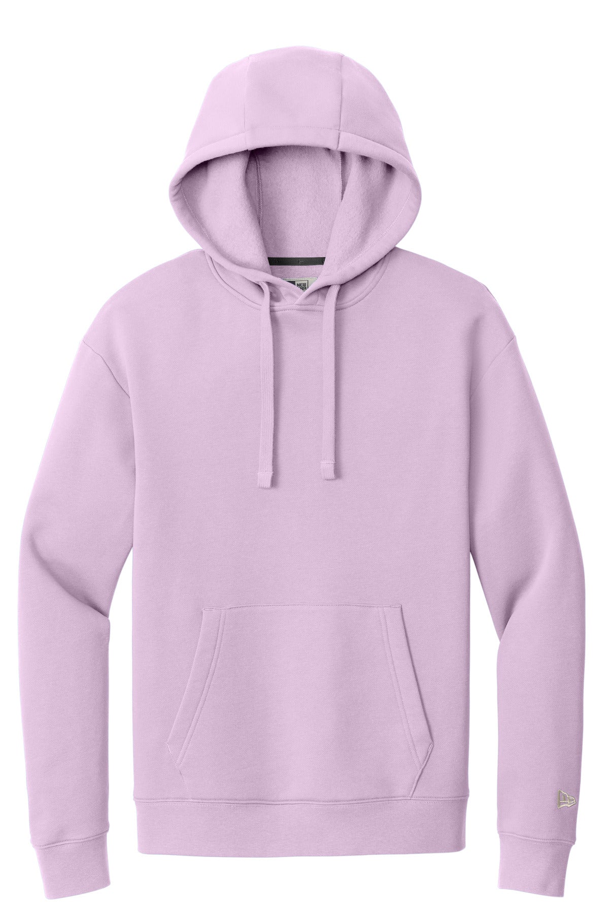 Front View of Lavender New Era Heritage Fleece Pullover Hoodie NEA525